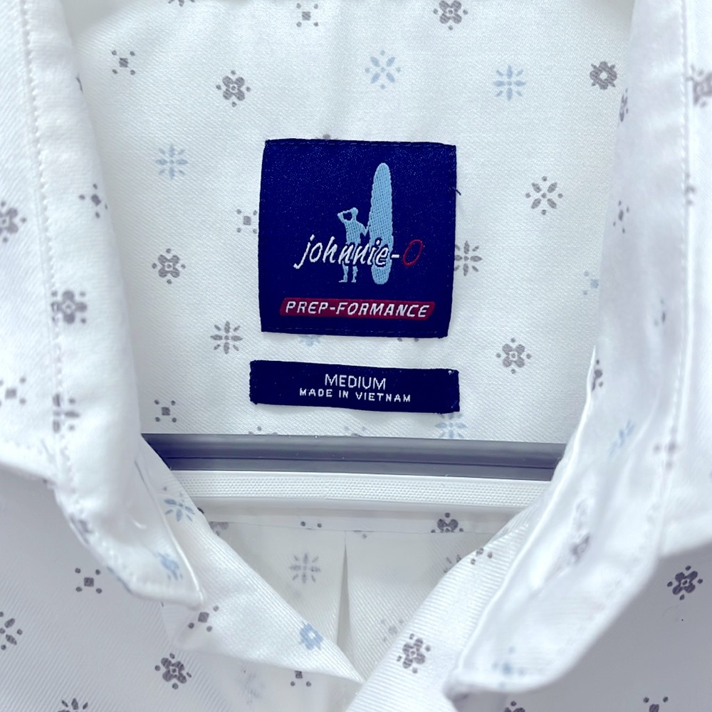 Men’s Johnnie-O Mave Printed PREP-FORMANCE Hangin’ Out Short Sleeve Shirt - Picture 2 of 2